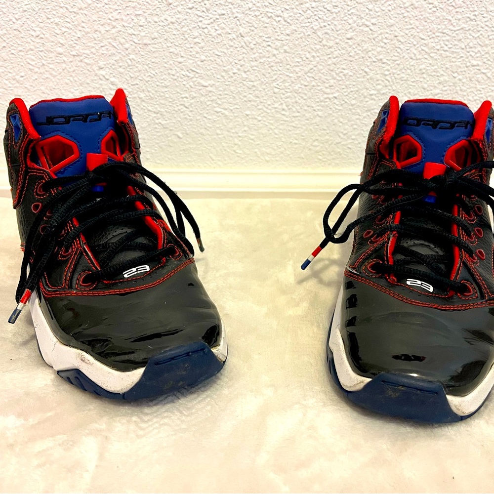 Be loyal Black Blue Red and White Jordans